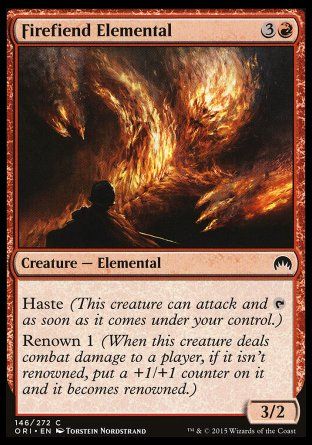 Firefiend Elemental (Magic Origins) Trading Card