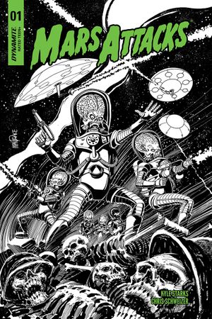 Mars Attacks #1 (10 Copy Mandrake B&w Cover)