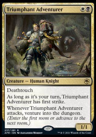 Triumphant Adventurer (Dungeons & Dragons: Adventures in the Forgotten Realms) Trading Card