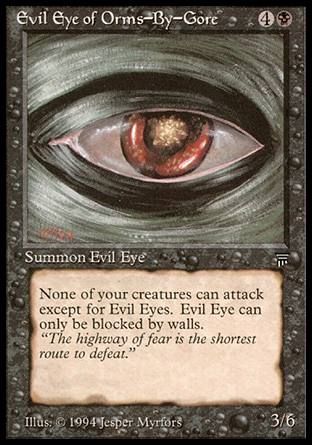 Evil Eye of Orms-by-Gore (Legends) Trading Card