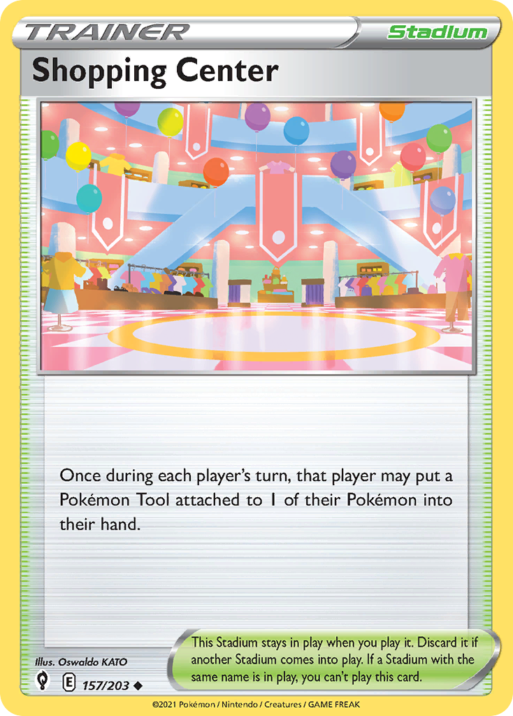 Shopping Center (Trainer: Stadium) (157/203) - Evolving Skies Pokémon Card