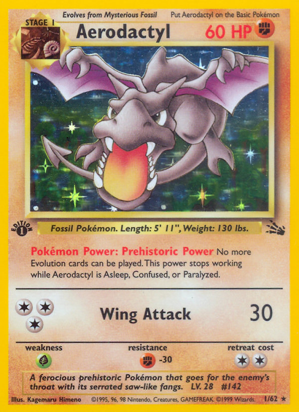 Fossil (1st Edition) Pokémon Card