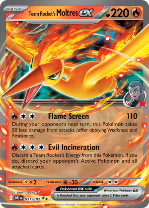 Team Rocket's Moltres ex (31/182) - Destined Rivals