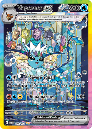 Vaporeon ex (149/131) - Prismatic Evolutions