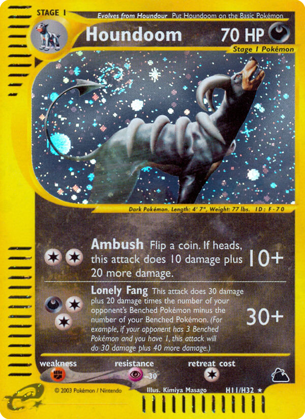 Houndoom (H11) - Skyridge Pokémon Card