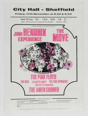 Jimi Hendrix Experience & Pink Floyd Sheffield City Hall 1967