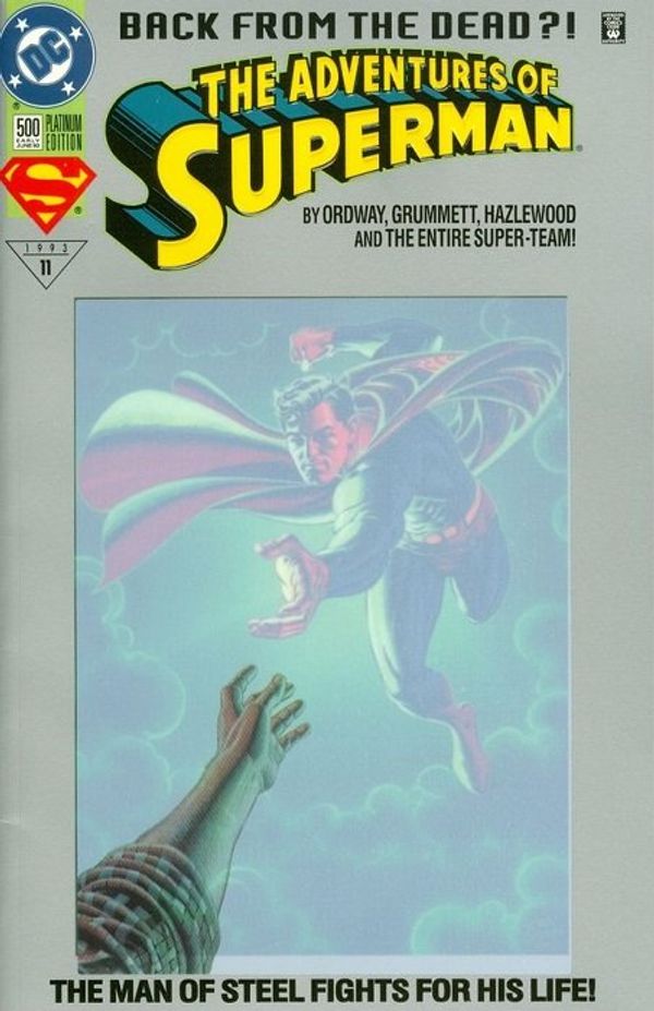 Adventures of Superman #500 (Poly-Bagged Platinum Variant)