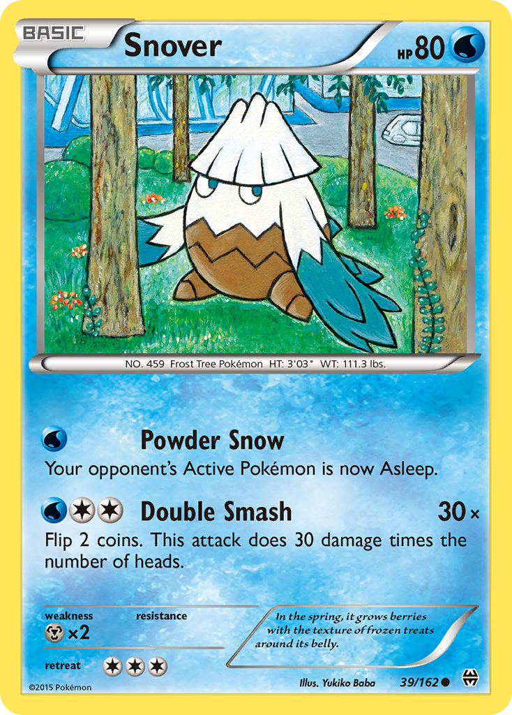 Snover (39/162) - BREAKthrough Pokémon Card