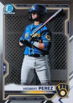 Hedbert Perez 2021 Bowman Chrome - Prospects Baseball #BCP-203 Sports Card