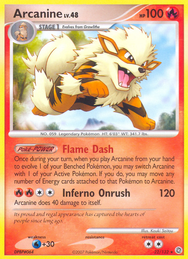 Arcanine (22/132) - Secret Wonders Pokémon Card