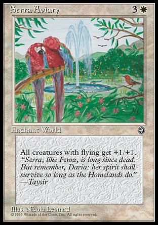 Serra Aviary (Homelands) Trading Card