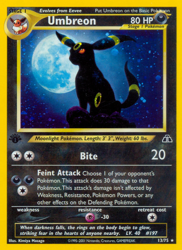 Umbreon (13/75) - Neo Discovery Pokémon Card