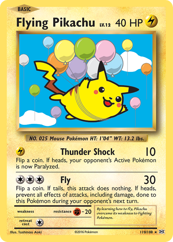 Flying Pikachu (110/108) - Evolutions