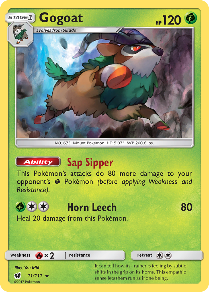 Gogoat (11/111) - Crimson Invasion Pokémon Card