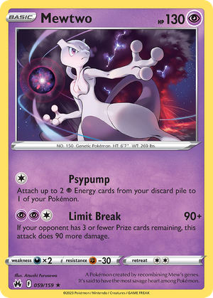 Mewtwo (59/159) - Crown Zenith