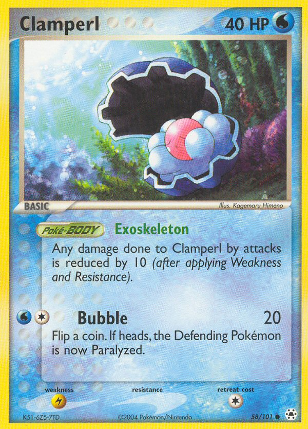 Clamperl (58/101) - Hidden Legends Pokémon Card