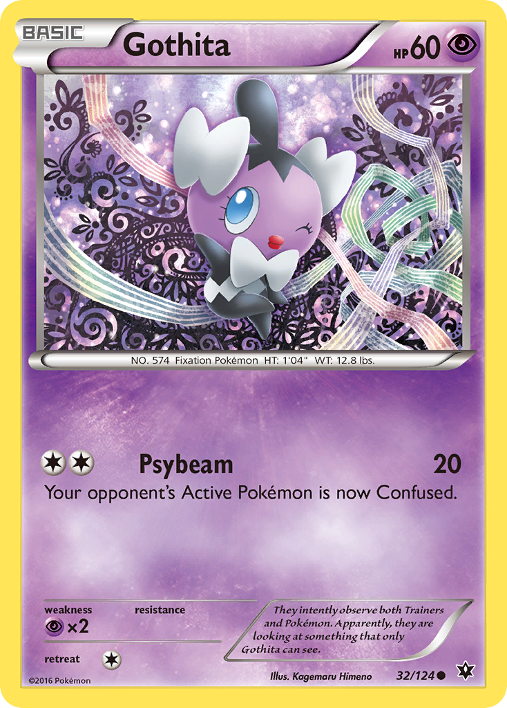 Gothita (32/124) - Fates Collide Pokémon Card