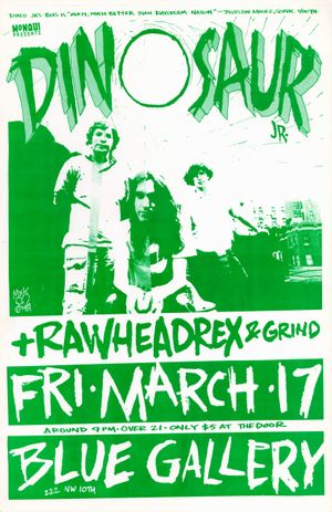 MXP-190.1 Dinosaur Jr.  Blue Gallery 1989 Matte Variant