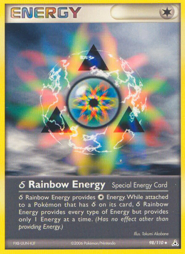 δ Rainbow Energy (98/110) - Holon Phantoms Pokémon Card