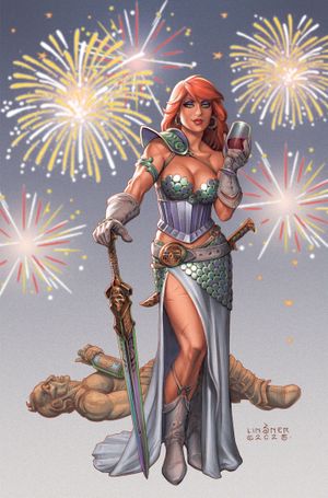 Red Sonja New Years Special 2025 #1 (Cvr F Inc 1:10 Joseph Michael Linsner Virgin Variant)