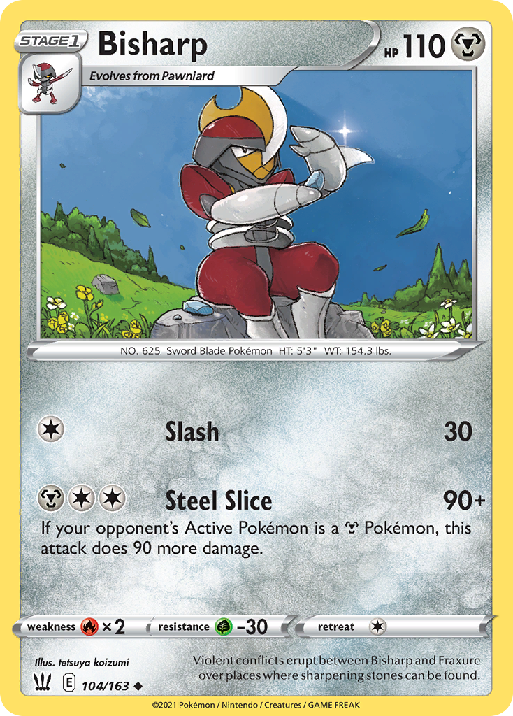 Bisharp (104/163) - Battle Styles Pokémon Card