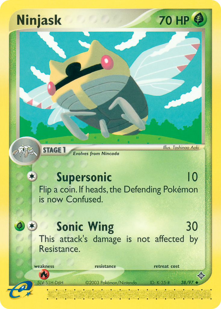 Ninjask (38/97) - Dragon Pokémon Card