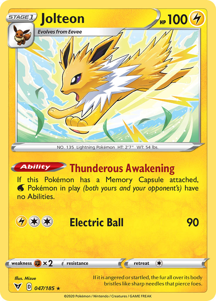 Jolteon (47/185) - Vivid Voltage Pokémon Card