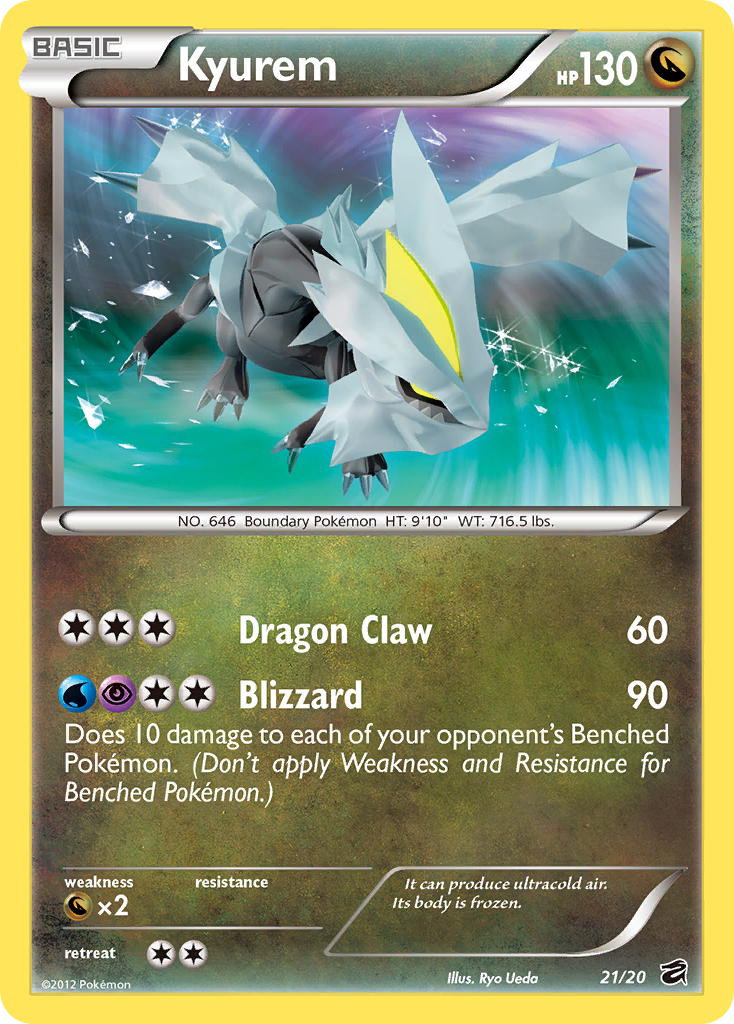 Kyurem (21/20) - Dragon Vault Pokémon Card