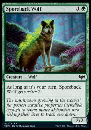 Sporeback Wolf (Innistrad: Crimson Vow) Trading Card