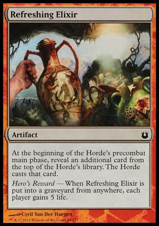 Refreshing Elixir (Born of the Gods Challenge Deck : Battle the Horde) Trading Card