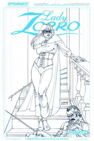 Lady Zorro #4 (10 Copy Linsner Art Board Incv)