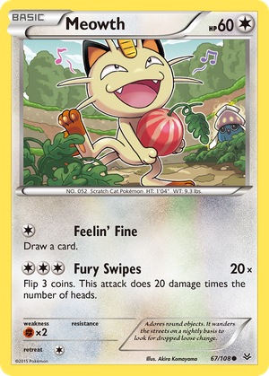 Meowth (67/108) - Roaring Skies (Reverse Holo)