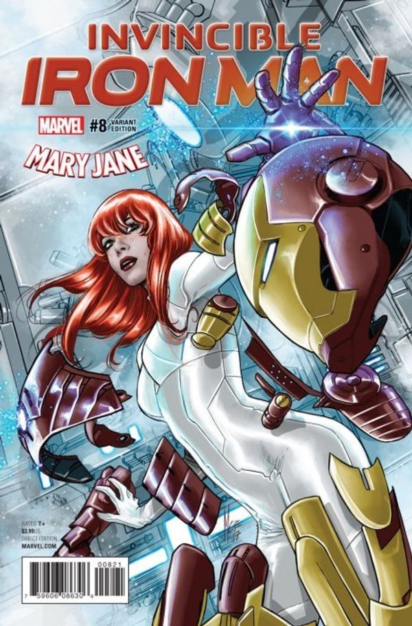 Invincible Iron Man #8 (Checcetto Mary Jane Variant)