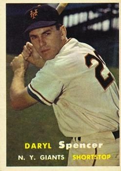Daryl Spencer 1957 Topps #49 Sports Card