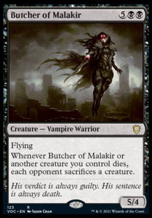 Butcher of Malakir (Innistrad Crimson Vow Commander Decks) Trading Card