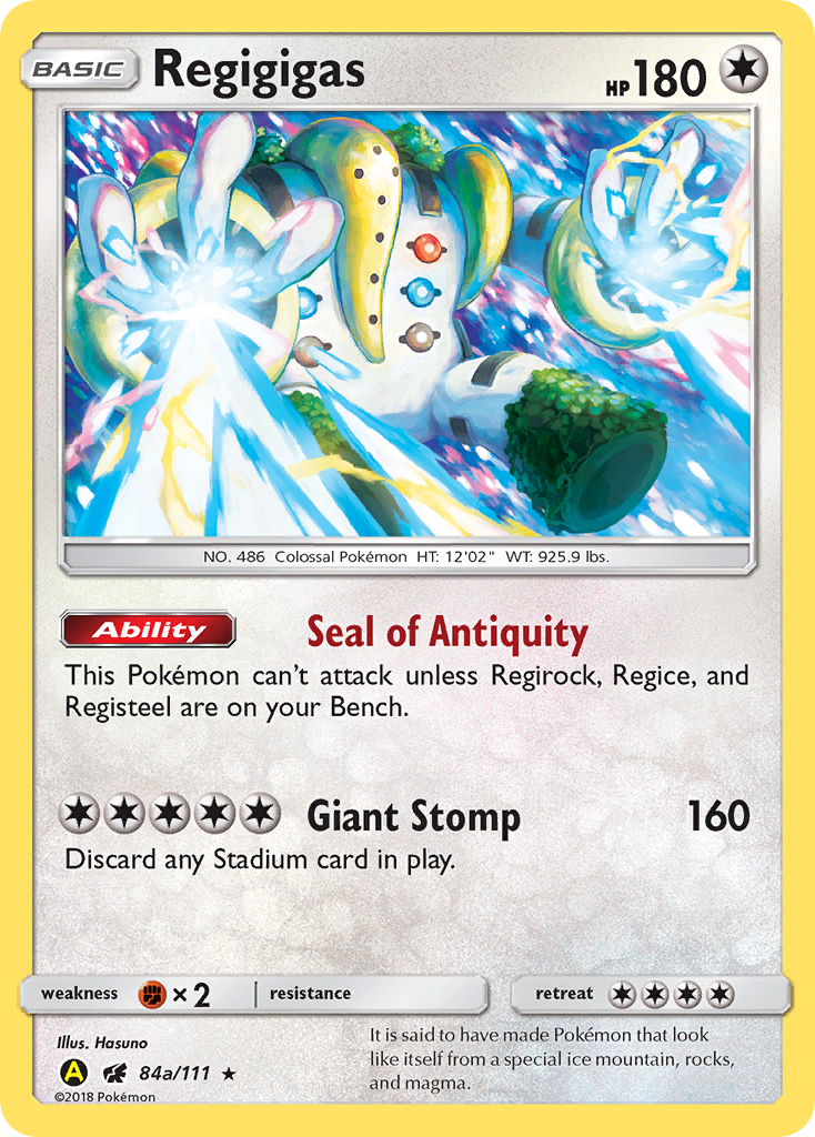 Regigigas (84a) - Crimson Invasion Pokémon Card