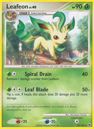 Leafeon (24/100) - Majestic Dawn (Reverse Holo)