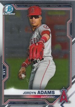 Jordyn Adams 2021 Bowman Chrome - Prospects Baseball #BCP-156 Sports Card