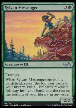 Sylvan Messenger (Duel Decks : Anthology) Trading Card