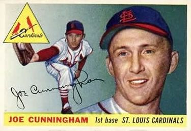Joe Cunningham 1955 Topps #37 Sports Card
