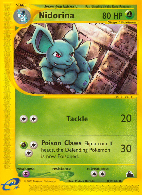 Nidorina (83/144) - Skyridge Pokémon Card