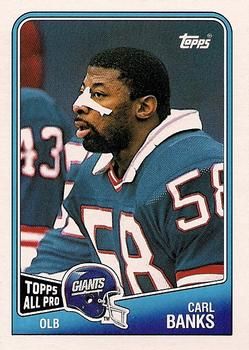 Carl Banks 1988 Topps #282 Sports Card