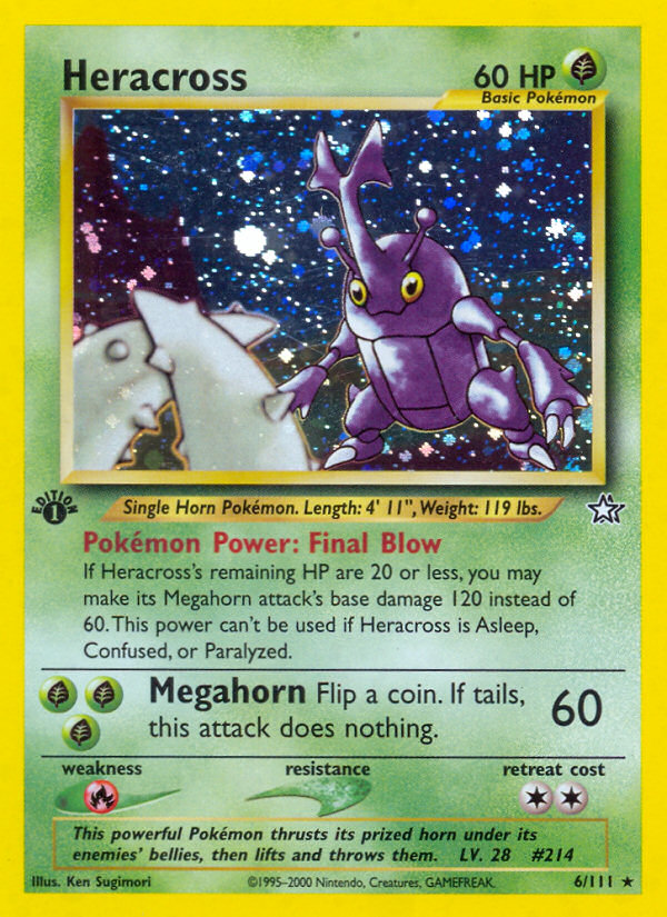 Heracross (6/111) - Neo Genesis Pokémon Card