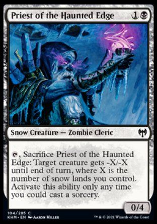 Priest of the Haunted Edge (Kaldheim) Trading Card