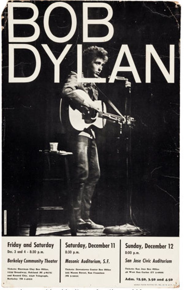 Bob Dylan at Berkeley Community Theater & California dates 1965