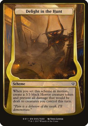 Delight in the Hunt (Archenemy: Nicol Bolas) Trading Card