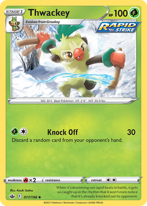 Thwackey (17/198) - Chilling Reign (Reverse Holo)
