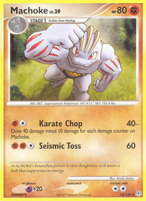 Machoke (53/130) - Diamond & Pearl