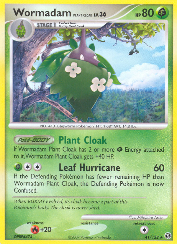 Burmy Plant Cloak Pokémon Card