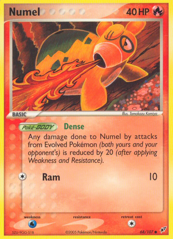 Numel (68/107) - Deoxys Pokémon Card